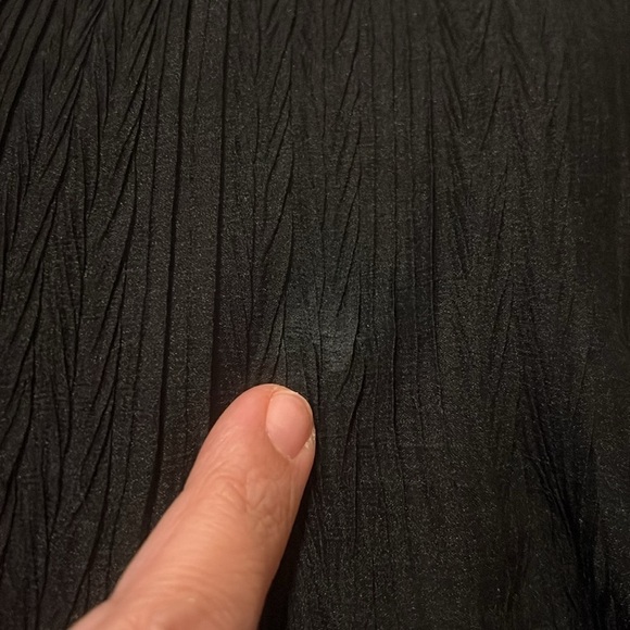 Revolve Superdown Winona Deep V Neck Wide Leg Chiffon Pleat Black Jumpsuit Sz S - Picture 11 of 13